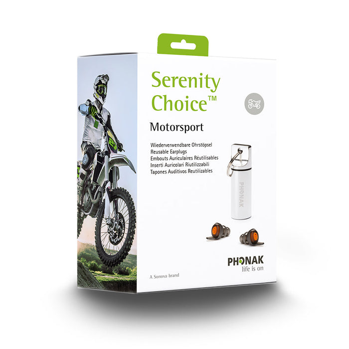 Phonak Serenity Choice™ Motorsport – Reusable Earplugs